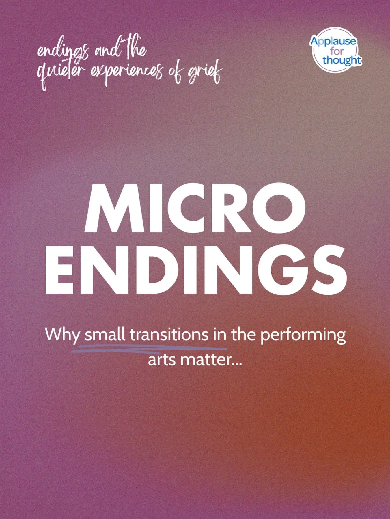💭 This month&rsquo;s thoughts from a therapist @victoriaabbotttherapy theme is endings, and how small transitions accumulate in the body. December often brings an emotional backlog across the creative industries, the final get-out, the last meeting 
