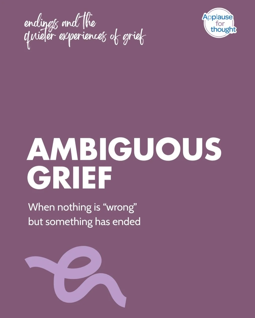 This month&rsquo;s thoughts from a therapist @victoriaabbotttherapy theme is endings and specifically for this post: ambiguous grief, the kind that doesn&rsquo;t come with a clean ending but still alters your emotional landscape. 💭

December is full