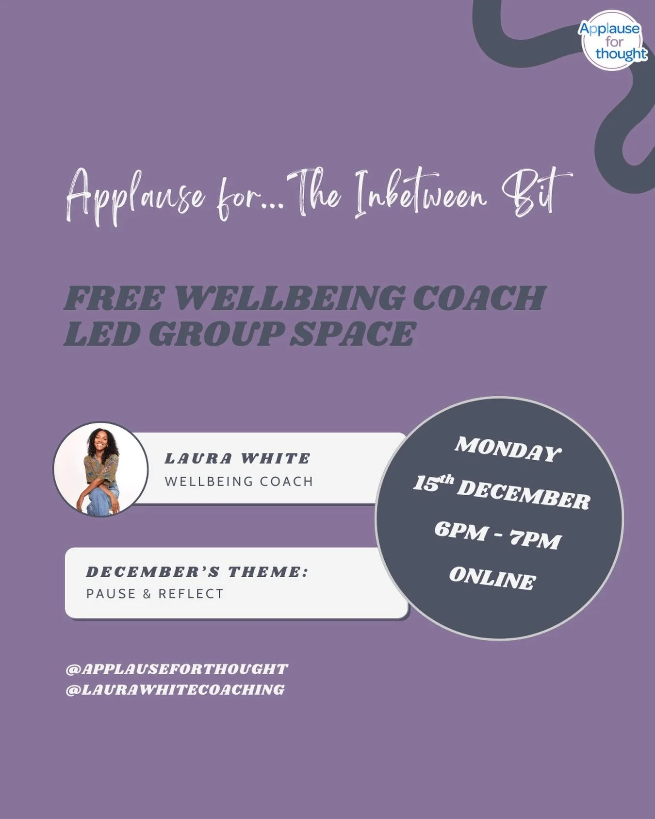 We've done a bit of a refresh... 🎉

As of January next year, AFT will be offering 3 FREE community initiatives that will be taking place monthly online via Zoom. We will be launching a brand new free space in the next few days, alongside our current