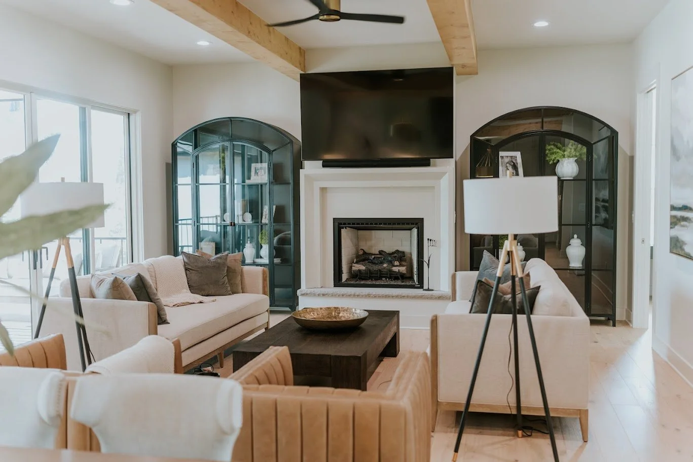 Sara Sells furniture in lake homes styled by Click & Design