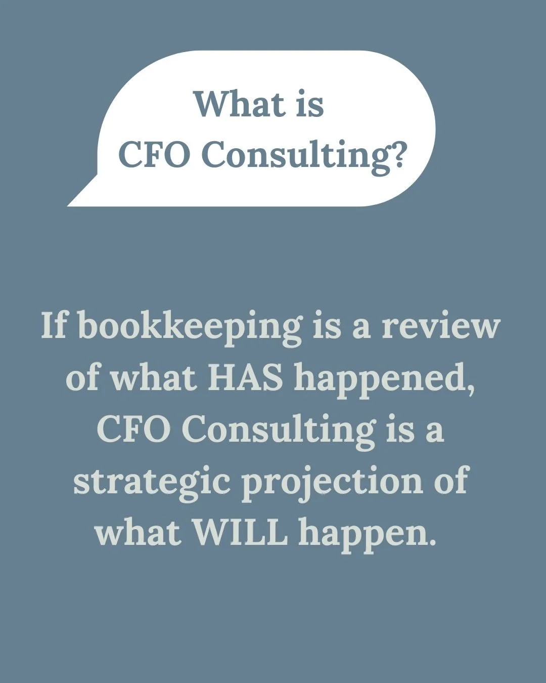 Our CFO Consulting service goes beyond a review of your business financials - it provides actionable steps each month to achieve a more successful, cash flow positive company.

If you are an established business owner who has steady sales but wants m