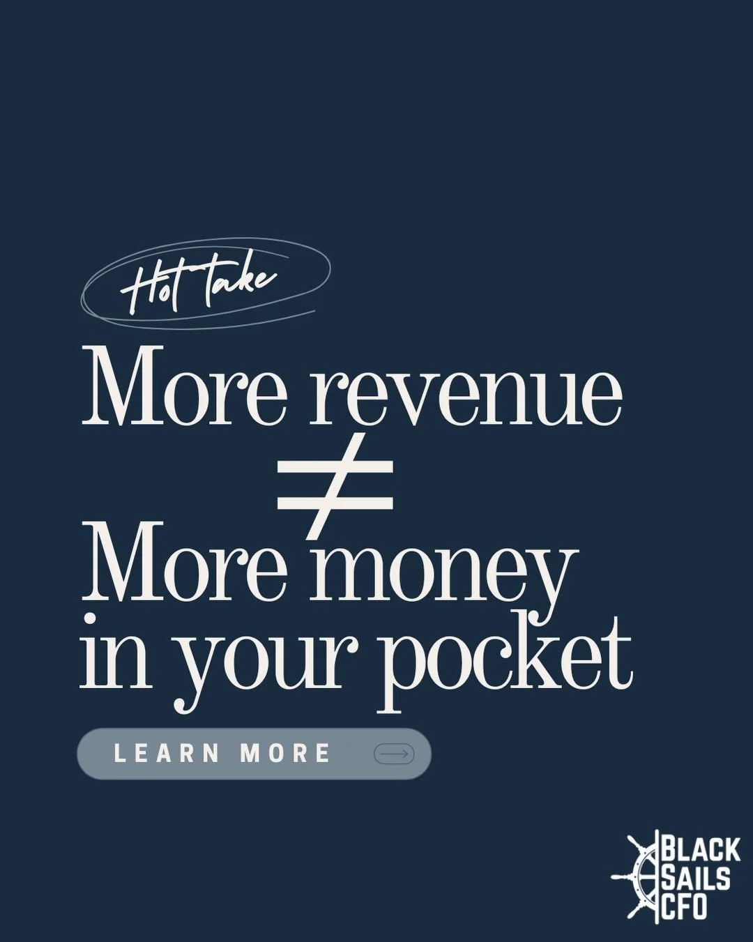 Revenue up. Bank account confused. Sound familiar? 💸

Growing fast is exciting &mdash; until you realize the money isn&rsquo;t sticking around.

Here&rsquo;s the truth: revenue growth and profitable growth are not the same thing.

If your costs are 
