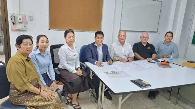 Project office handover documents being signed and GHG team along with DLF auditors (May 2025)