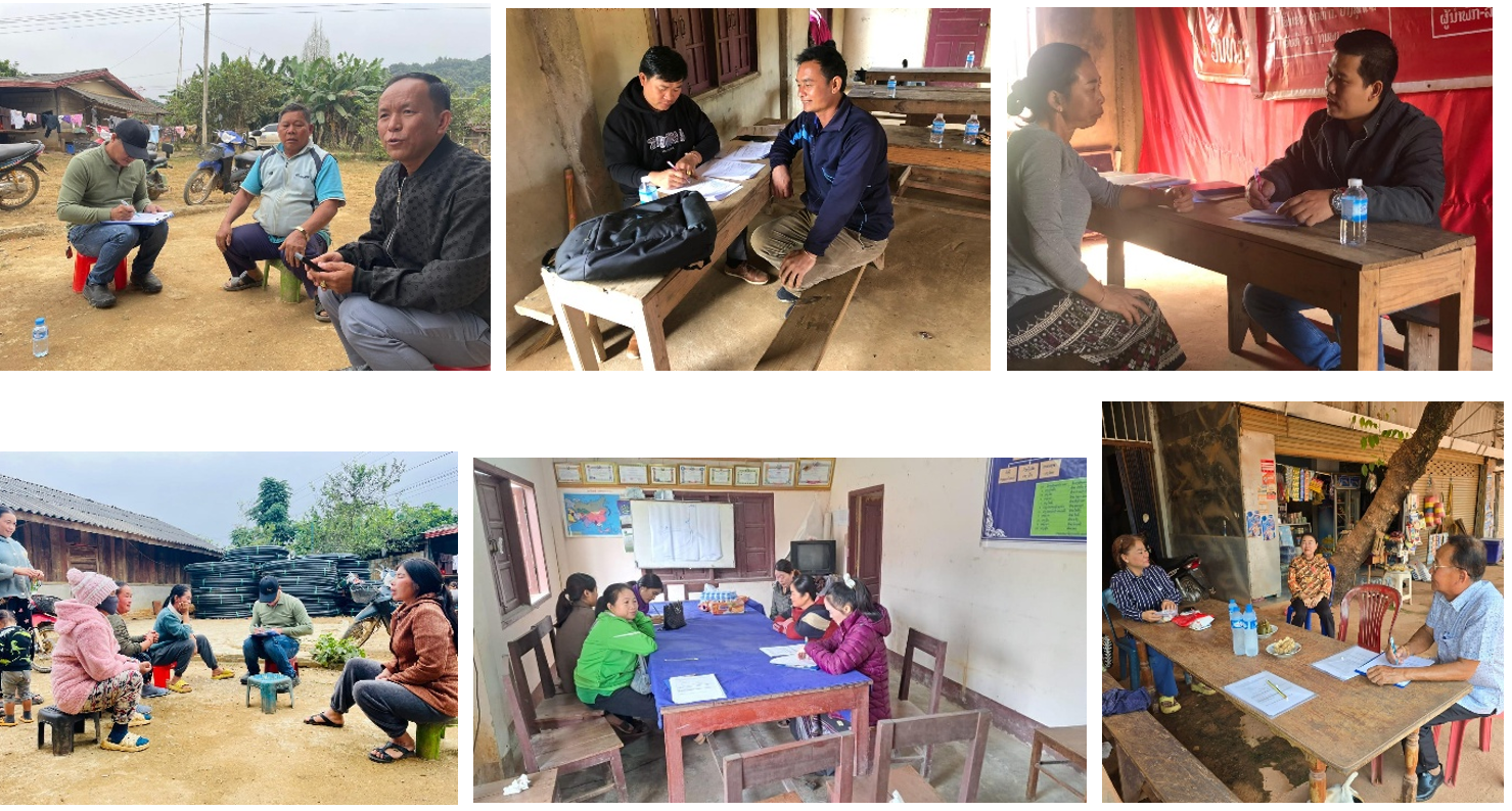 Household surveys were required to fill data gaps and support the Tier 2 Inventory. Interviews were often with women who play a significant role in Lao livestock farming (Xiang Khouang Province, Nov 2024)