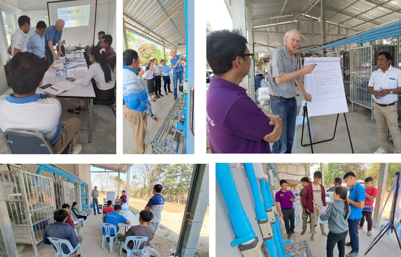 Training of staff at the brand new measurement facility (Mar 2024).