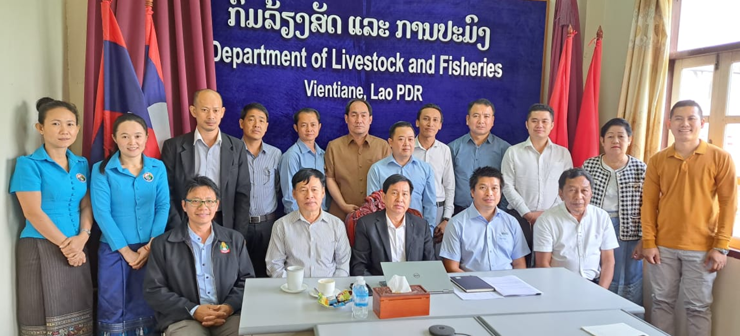 Laos Livestock GHG Technical Working Group – TWG during their inaugural meeting – Chaired by DLF DDG Dr Kaviphone Phoutthavong (Mar 2024)