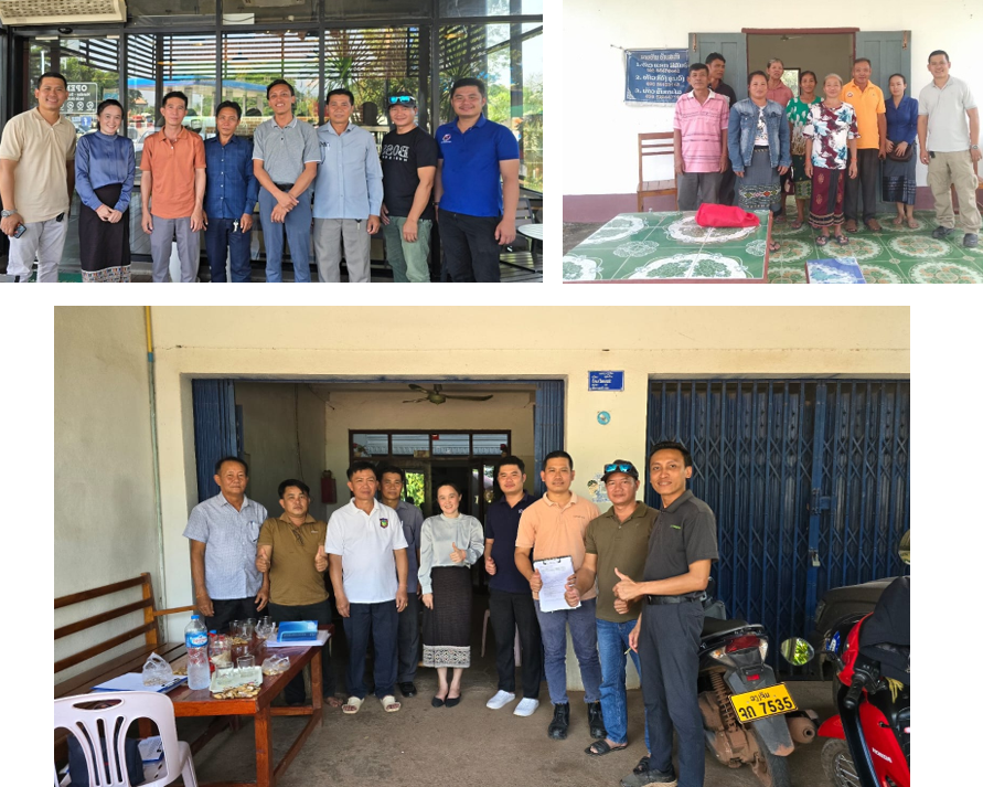 Survey interviews required close collaboration with the DLF Inventory team, Provincial officials (PAFO) and District level Govt staff (DAFO).  Here are project and government staff for 3 districts in Vientiane Province (6-12 Oct 2024)