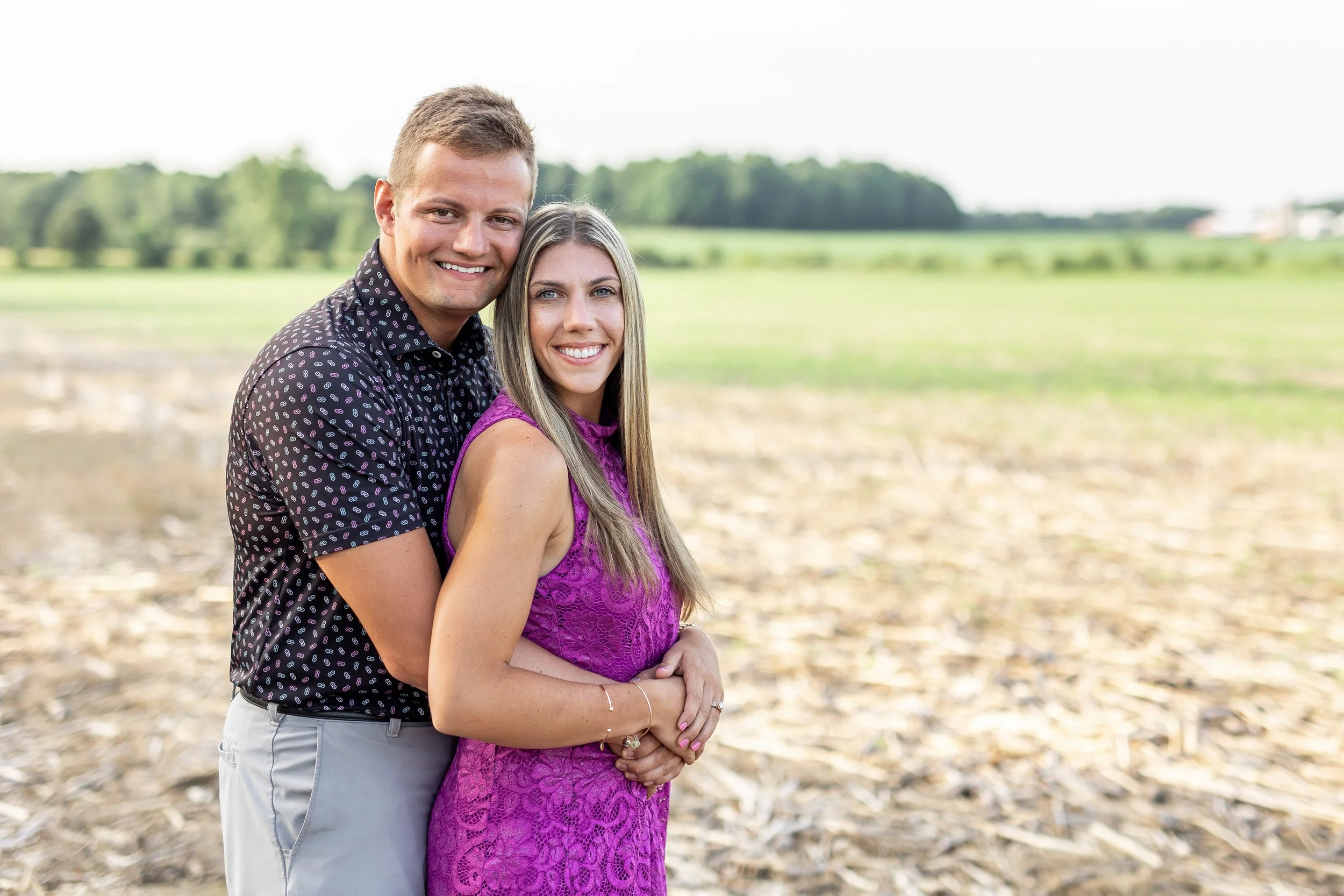 Julia + Jack | Michigan Summer Lakeside Engagement