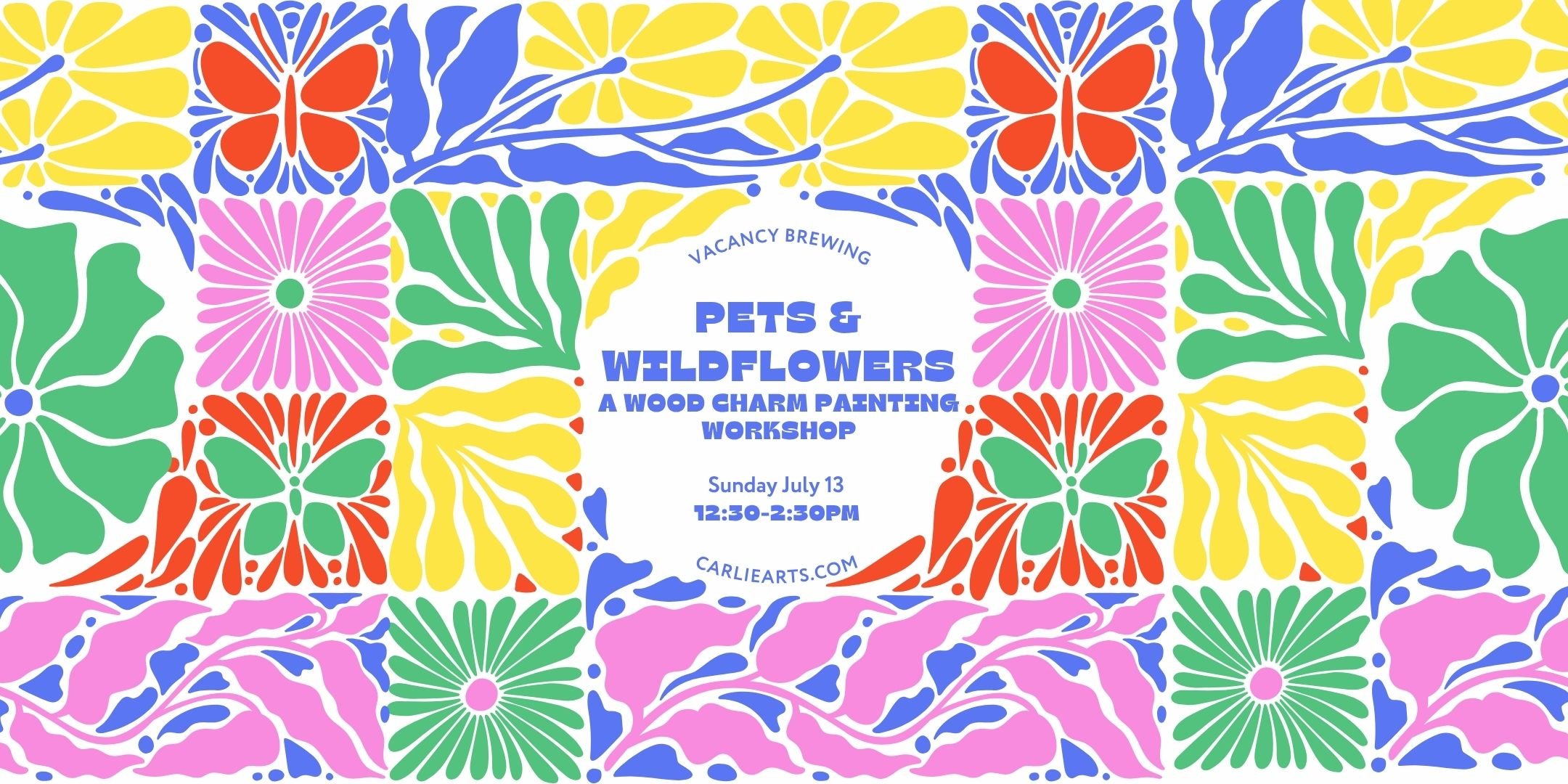 Pets & Flowers: A Wood Charm Workshop
