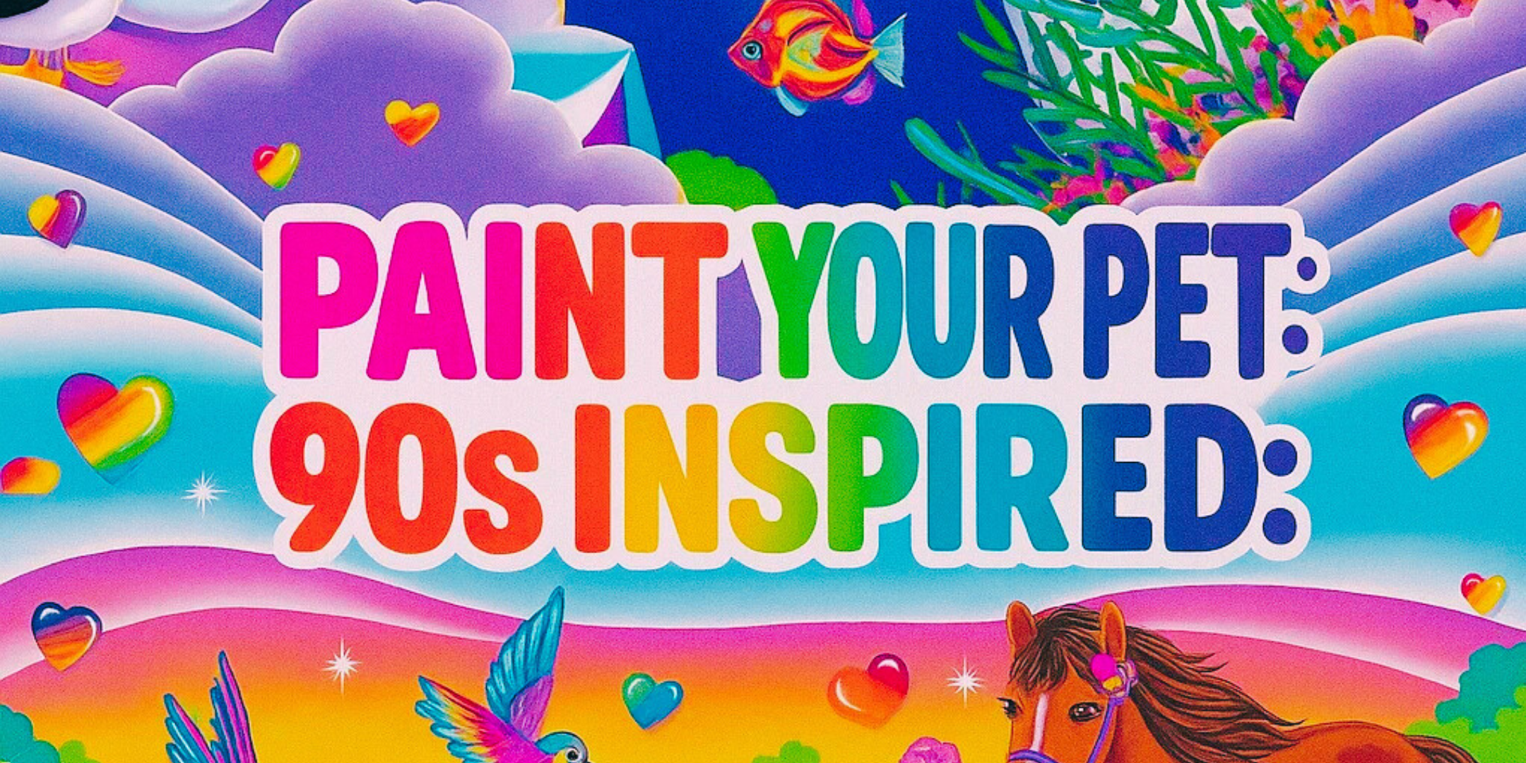 Paint Your Pet: 90s Neon & Sparkle Edition!