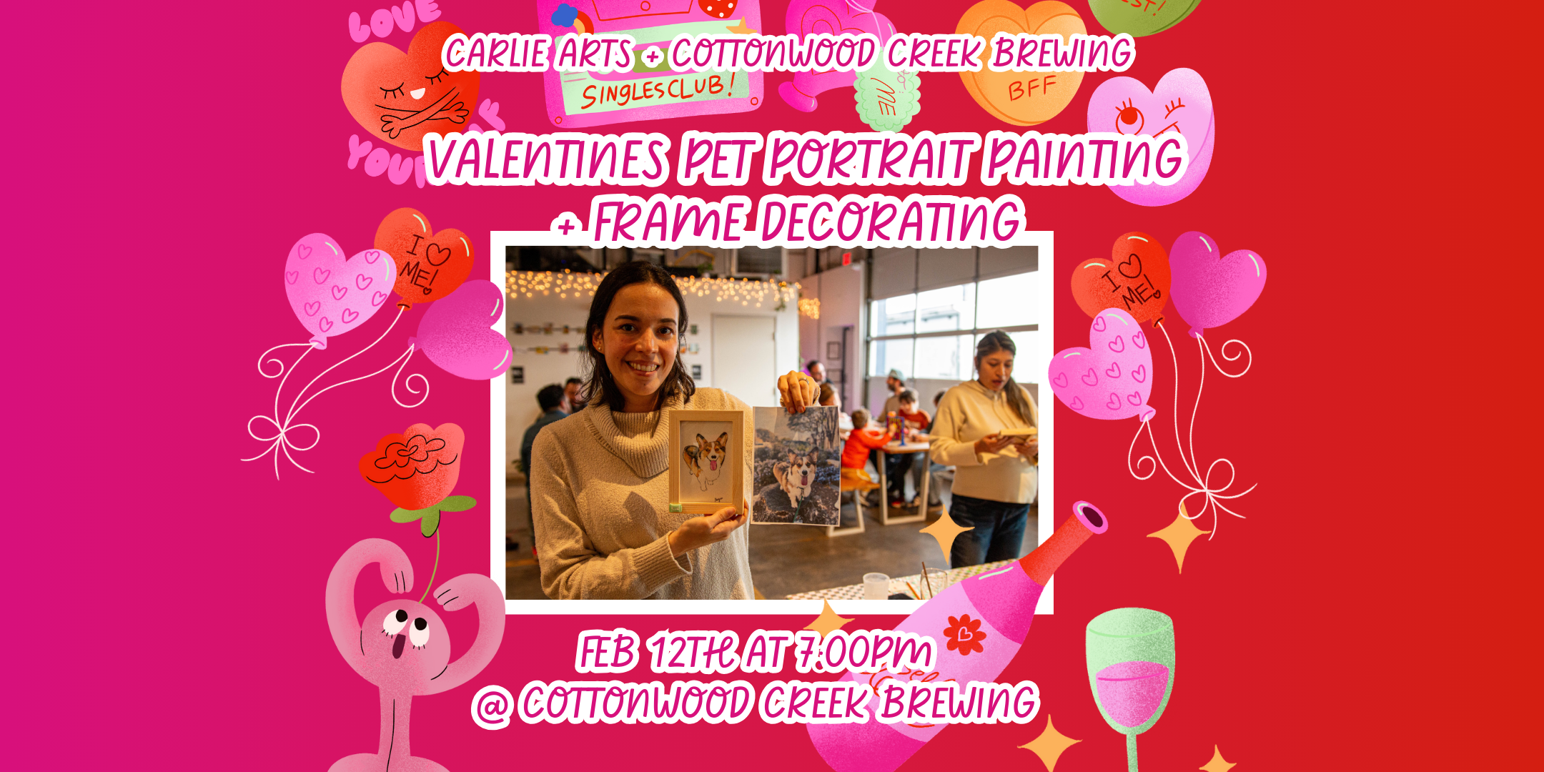 Pet Valentines: Paint Your Pet + Wood Frame