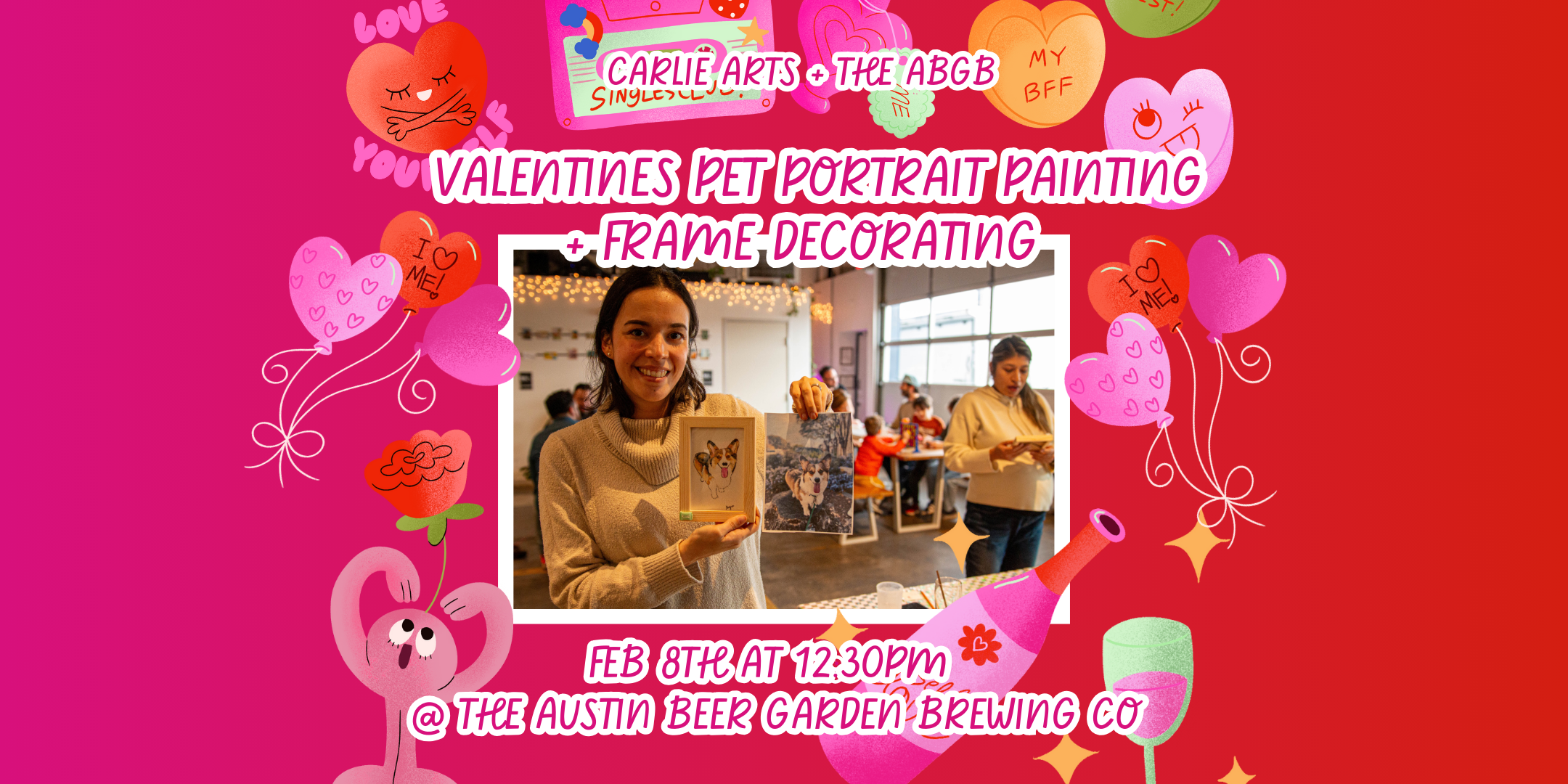 Pet Valentines: Paint Your Pet + Wood Frame