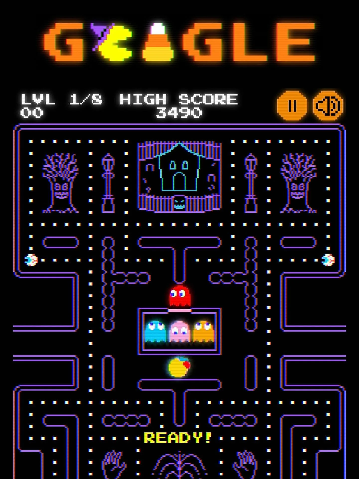 Maybe I&rsquo;m just late to the party, but I accidentally tapped on today&rsquo;s Pac-Man google banner and got to play the game!! Did everyone else know about this? It was so much fun!