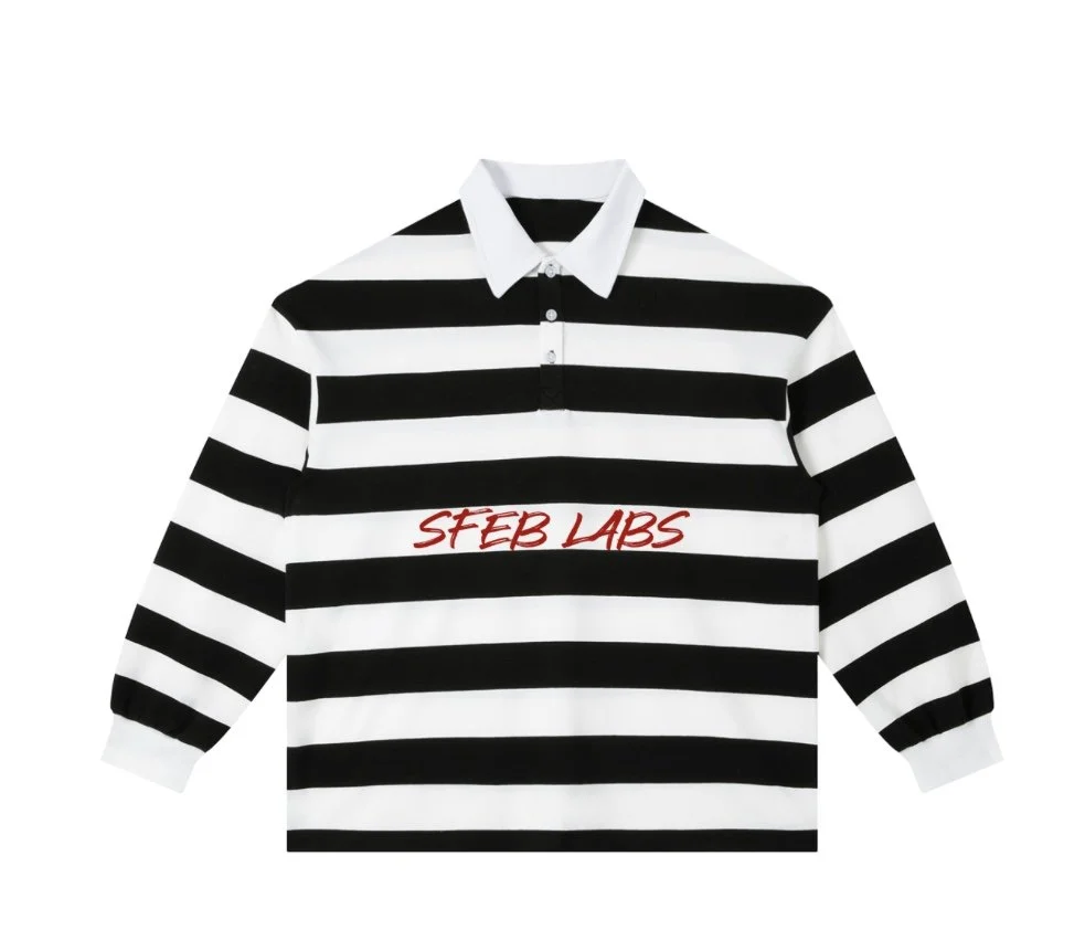 SFEB Labs Stripes Collared Long Sleeve