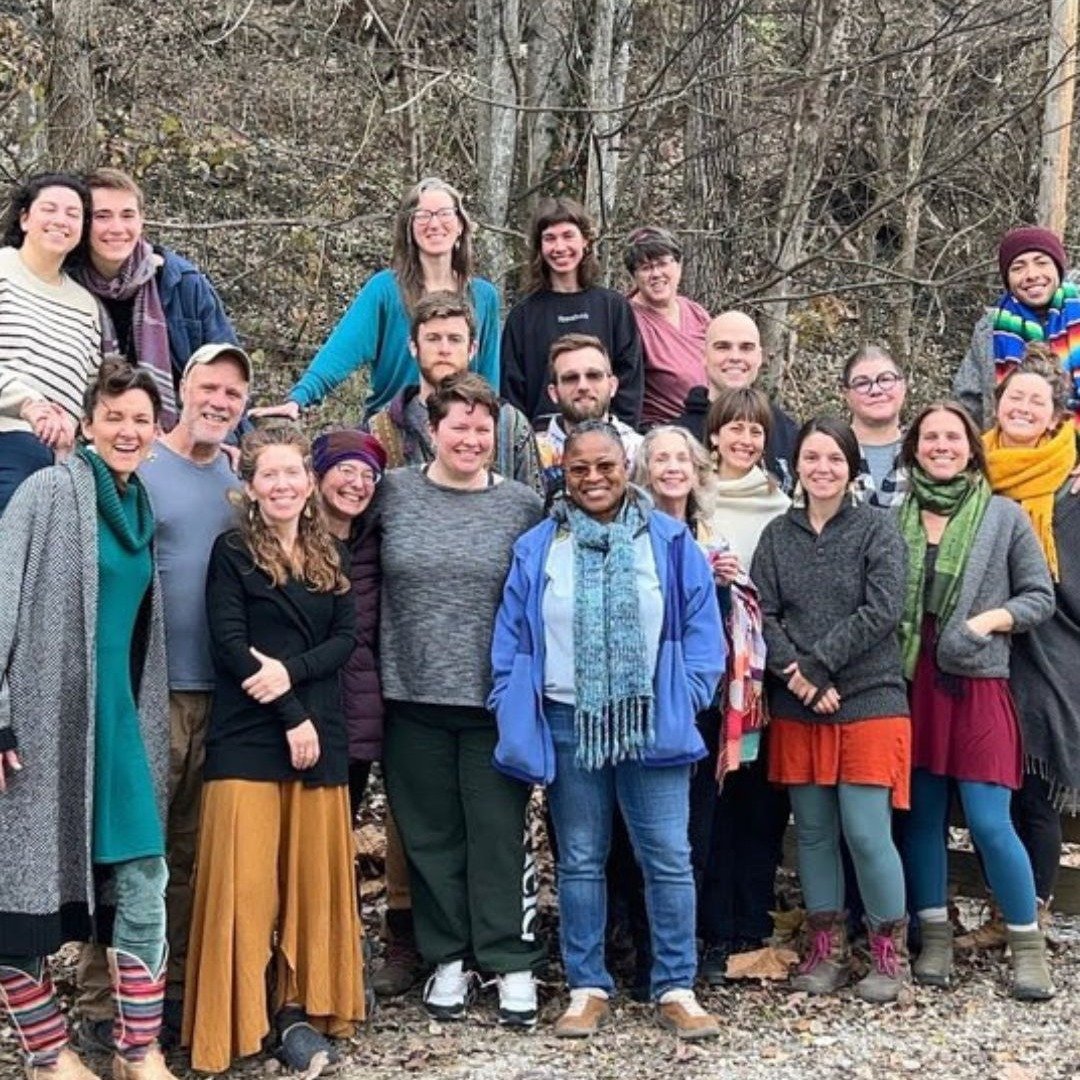 Who are we when we forge together a deeply loving container with reverence for the sacred at the center?

What rituals are born through us when we cultivate trust and deep heart connection with one another and the land over time?

 --&gt;&gt;&lt;&lt;