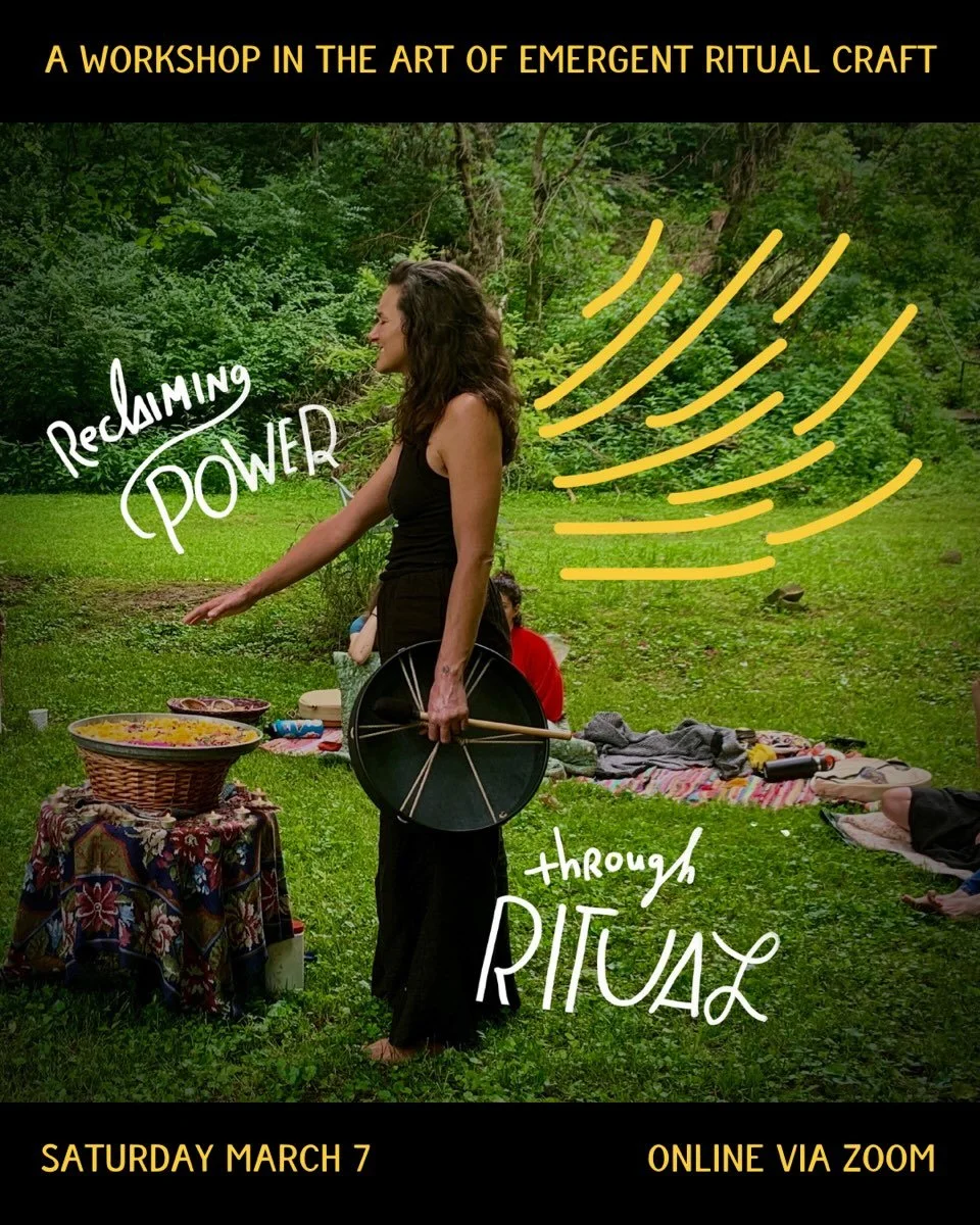 &ldquo;𝘙𝘪𝘵𝘶𝘢𝘭 𝘪𝘴 𝘵𝘩𝘦 𝘵𝘦𝘤𝘩𝘯𝘰𝘭𝘰𝘨𝘺 𝘸𝘦 𝘶𝘴𝘦 𝘵𝘰 𝘴𝘵𝘢𝘺 𝘩𝘶𝘮𝘢𝘯 𝘪𝘯 𝘵𝘩𝘦 𝘧𝘢𝘤𝘦 𝘰𝘧 𝘴𝘺𝘴𝘵𝘦𝘮𝘴 𝘵𝘩𝘢𝘵 𝘸𝘢𝘯𝘵 𝘵𝘰 𝘨𝘳𝘪𝘯𝘥 𝘶𝘴 𝘥𝘰𝘸𝘯.&rdquo; ~ 𝘑𝘢𝘮𝘪𝘭𝘢 𝘉𝘳𝘢𝘥𝘭𝘦𝘺

Join ritualist and soul guide Ca