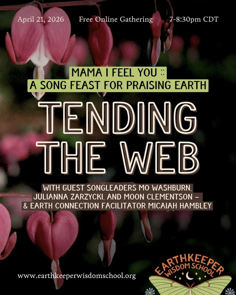 Join us online next Tuesday to praise Earth! with original songs taught by their songcatchers &mdash;

@julianna.zarzycki @mo.washburn and @moonclementson
 will join @lila.gaia for an evening of singing gratitude and love for our home planet.

Earth 