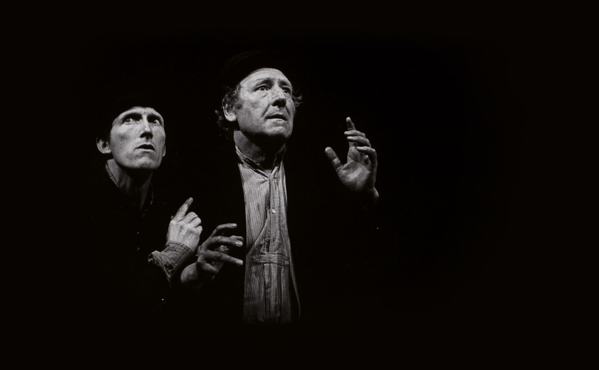 Waiting for Godot - Avignon Festival, 1978 - Estragon and Vladimir - photograph by Fernand Michaud