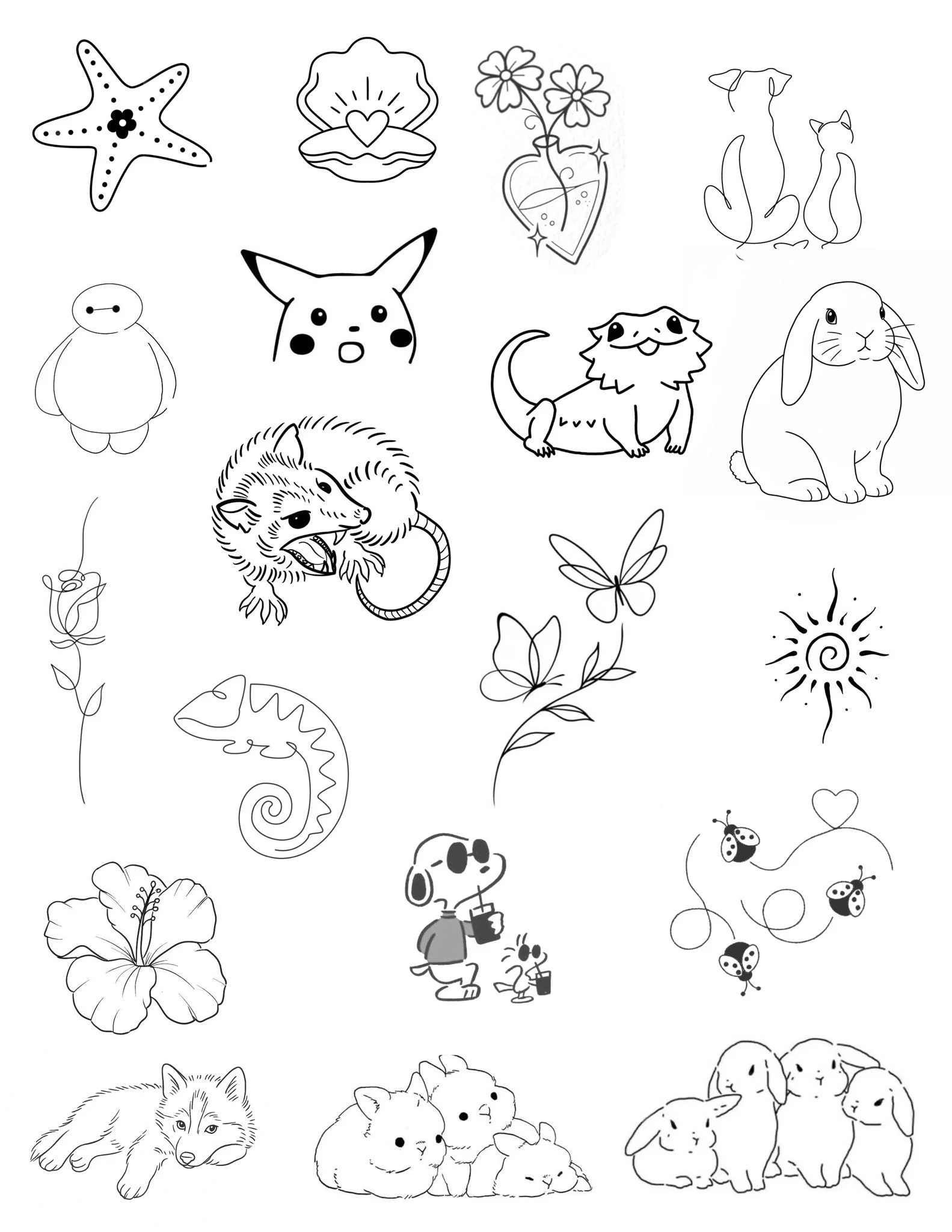 Friday the 13th Sale Tattoos by Noelle Ink Therapy Flash 5.jpg