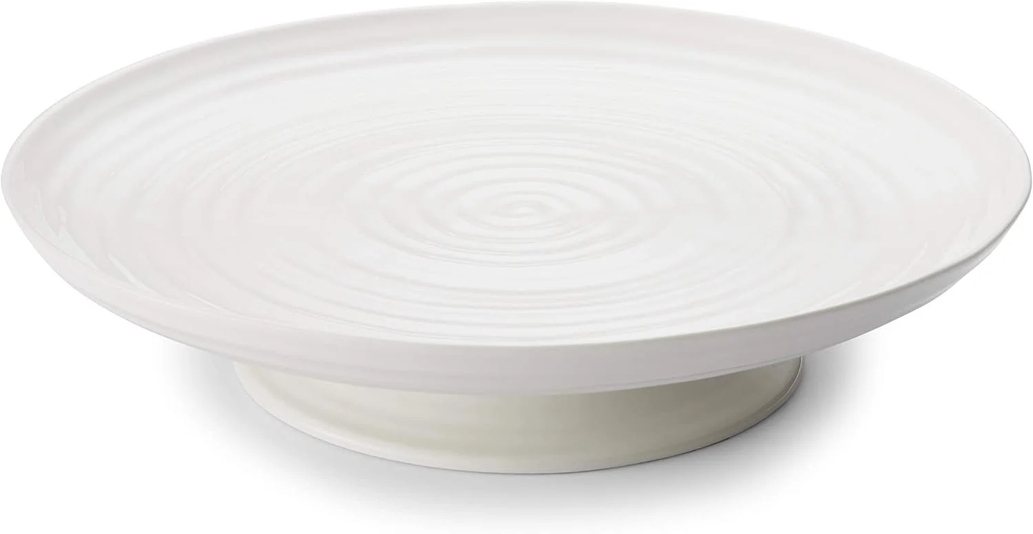 Portmeirion Sophie Conran White Footed Cake Plate