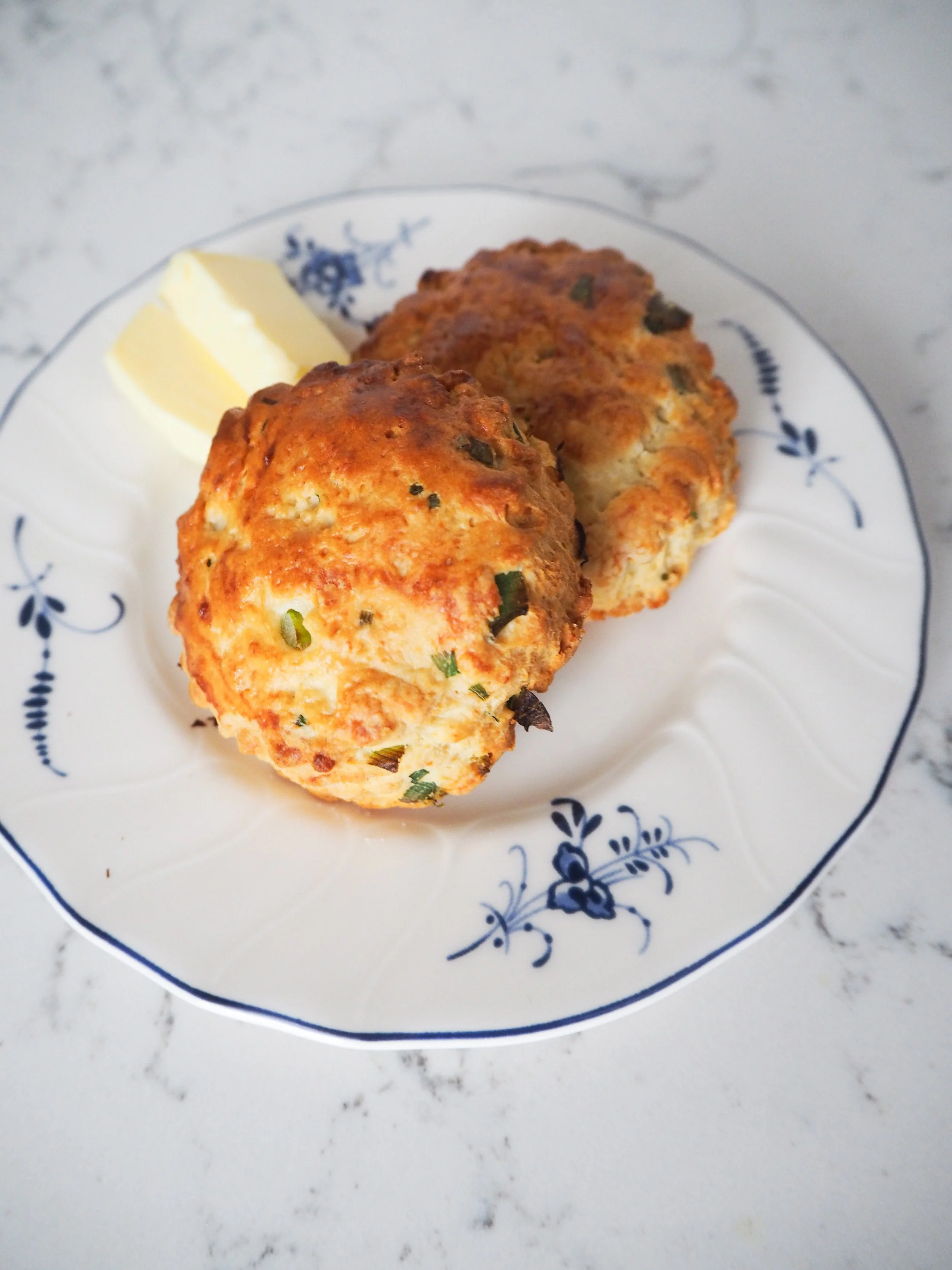 Spring Onion, Chive and Cheddar Cheese Scones