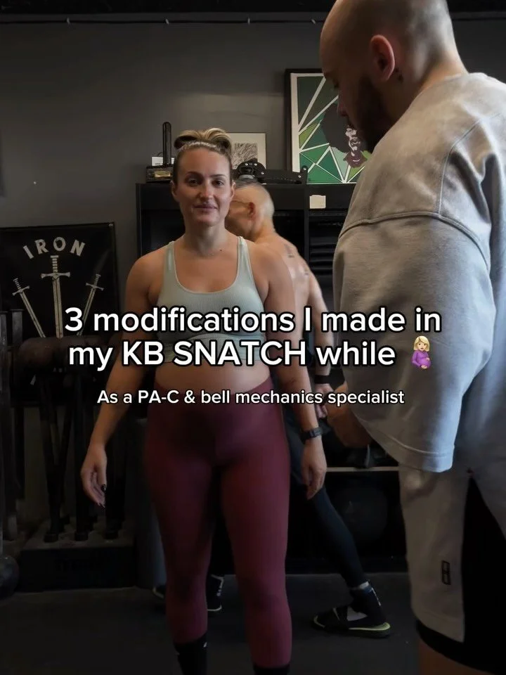 Remember, this is YOUR journey.

Do not follow the trends or feel like you &ldquo;should&rdquo; be doing anything your body is telling you not to do.

Here&rsquo;s an example of modifications I made in my snatches while 7 months pregnant (see video) 