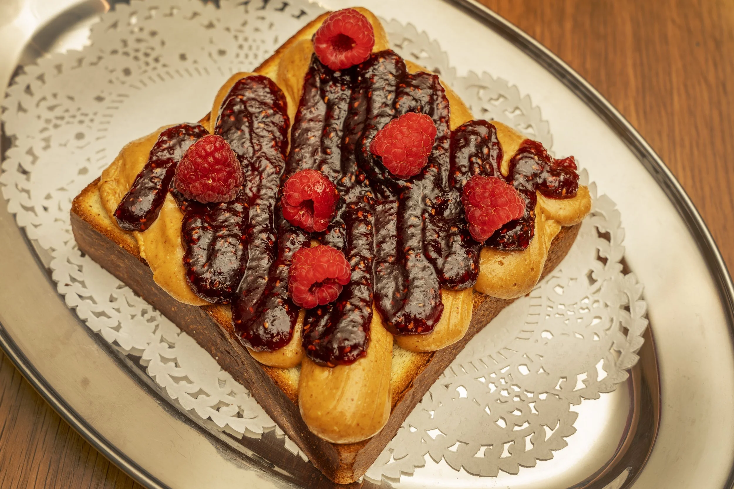 peanut butter and jelly toast from Hani's Bakery NYC
