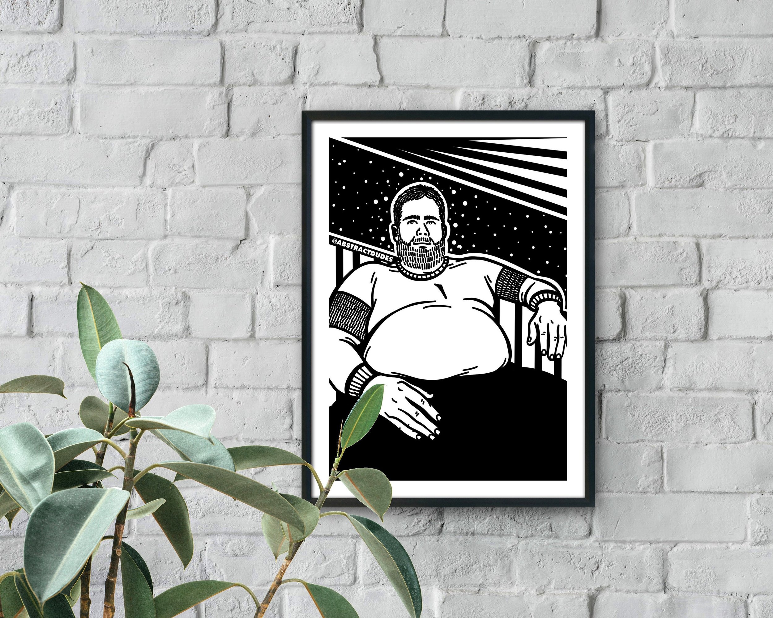 Chubby Guys | Queer Digital Art Print, Male Illustration, Gay Wall Art, LGBTQ Art Prints | Instant DIGITAL DOWNLOAD, Printable Artwork