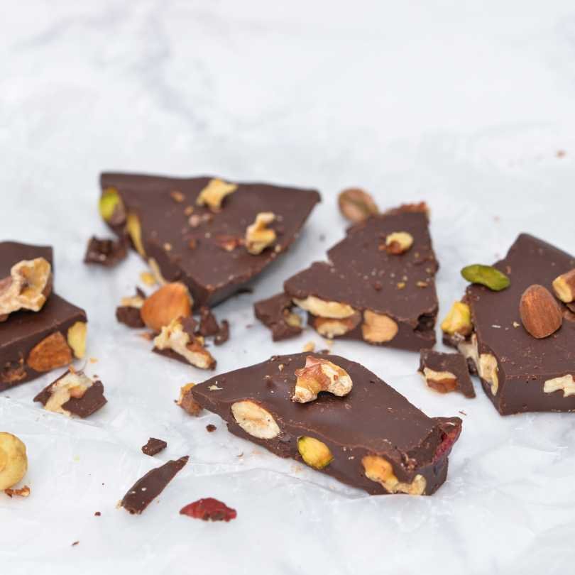 Dark Chocolate Trail Mix Bark