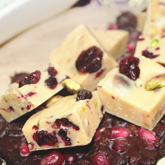 Gluten-free White Christmas Slice