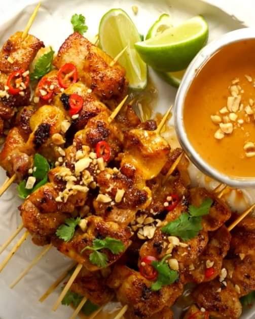 Thai Chicken Satay Skewers
