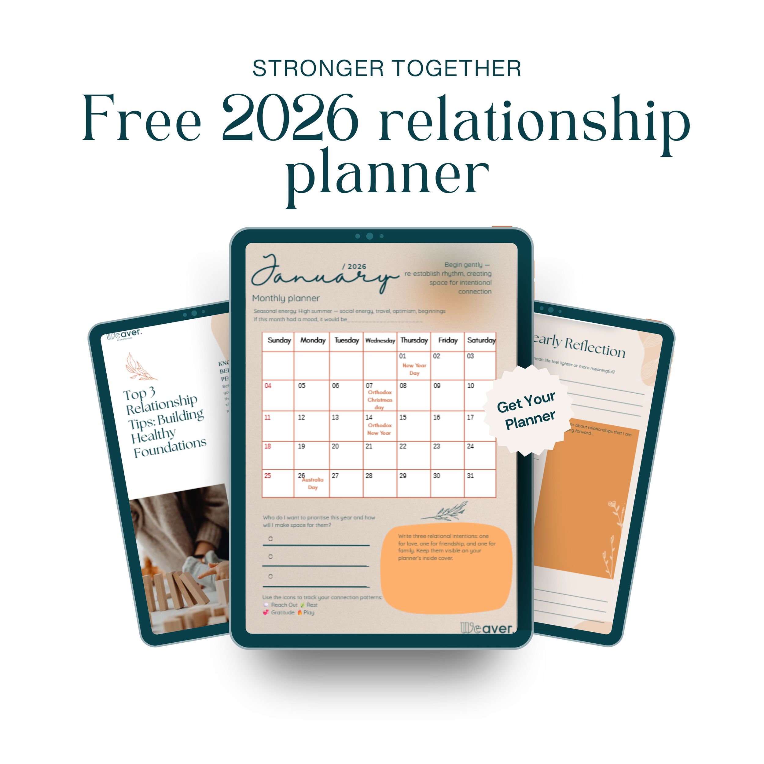 Relationship planner 2026 — Weaver