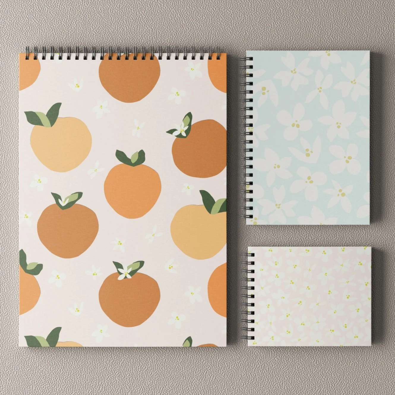 Aurantiaco & Blossom - Notebook Design.