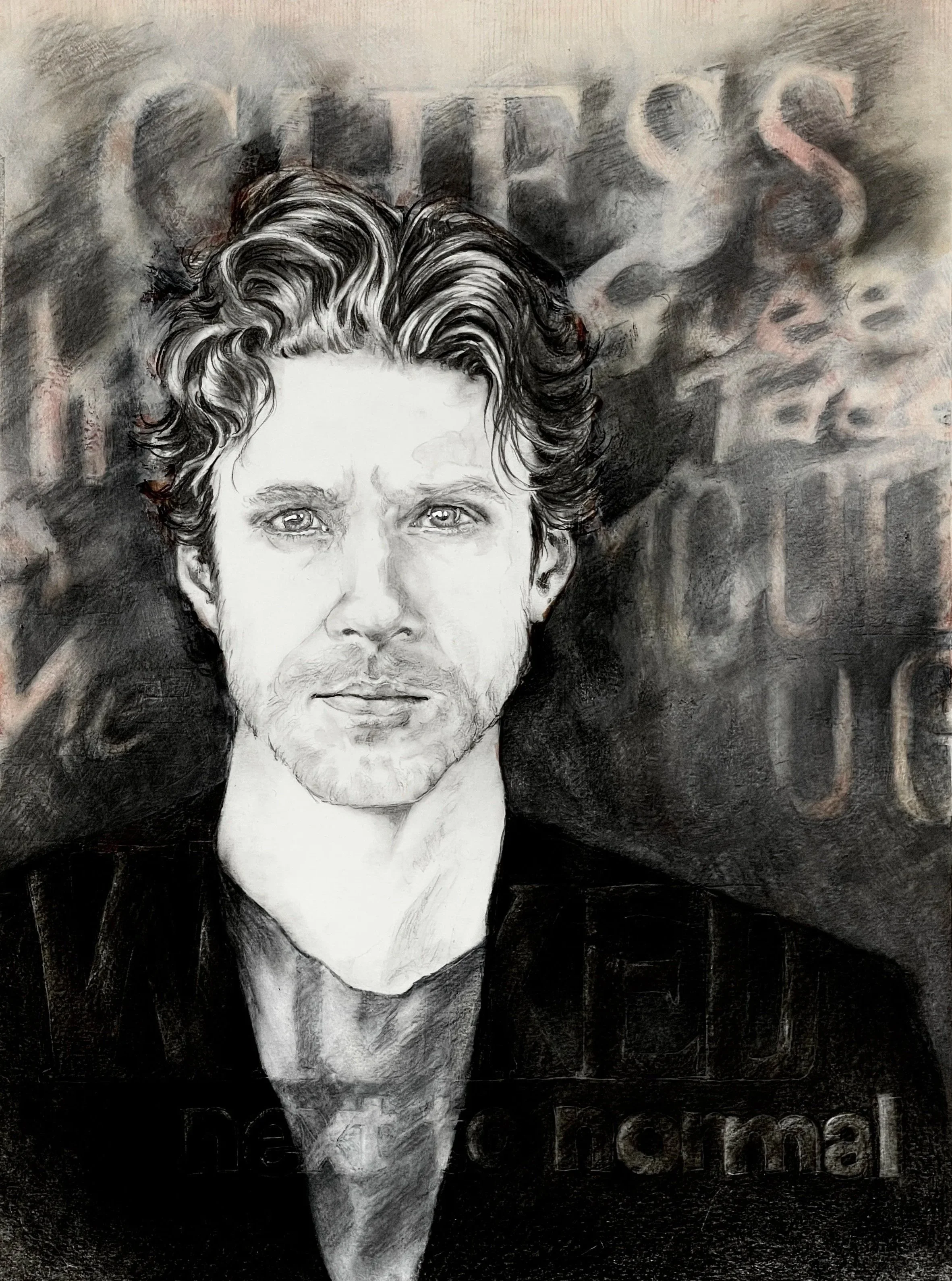 Aaron - Broadway through the Years, 9 X 11, mixed media on watercolour paper