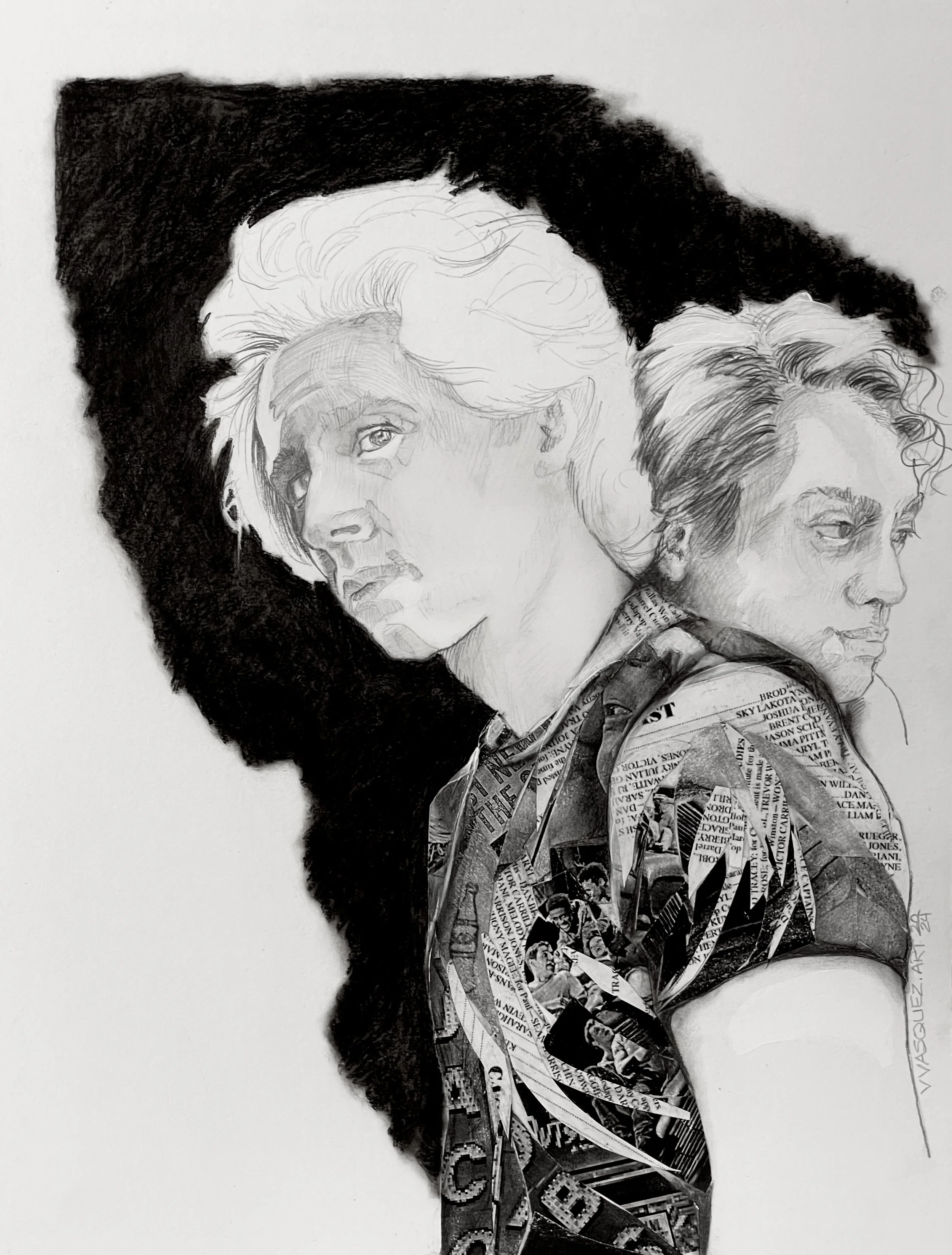 "Stay Gold" - Mixed Media on paper - Inspired by The Outsiders Broadway