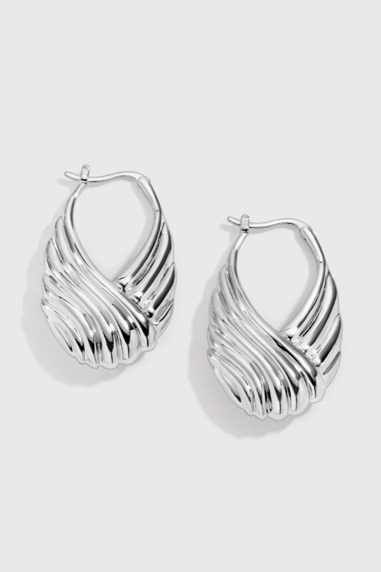 Silver Soren Hoops