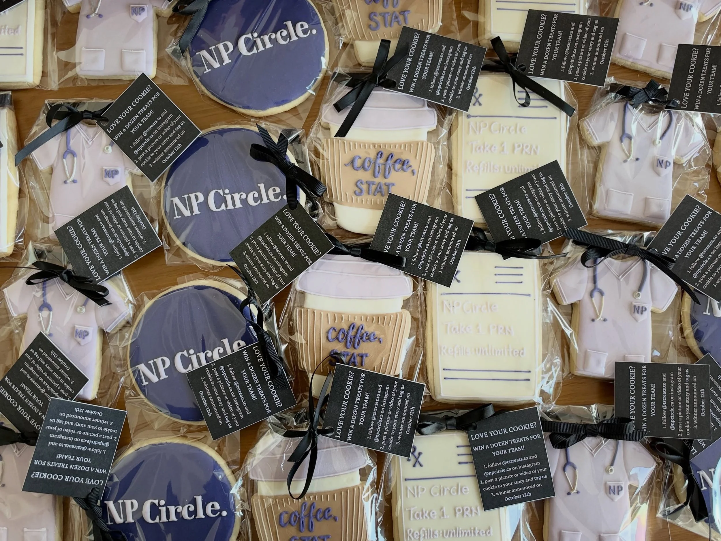 Are these not the cutest cookies ever?! 🥹🤍🍪

Almost too cute to eat, but way too yummy not to! Thank you @tstreats.to for these beautiful NP Circle cookies. We absolutely love them! 💜