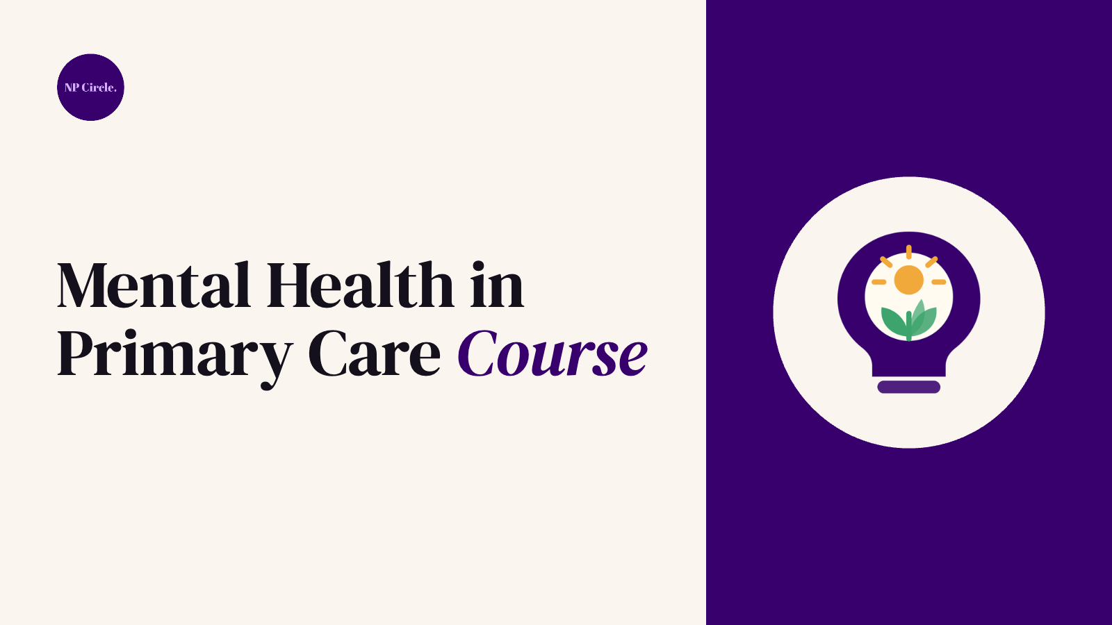 Mental Health in Primary Care Course