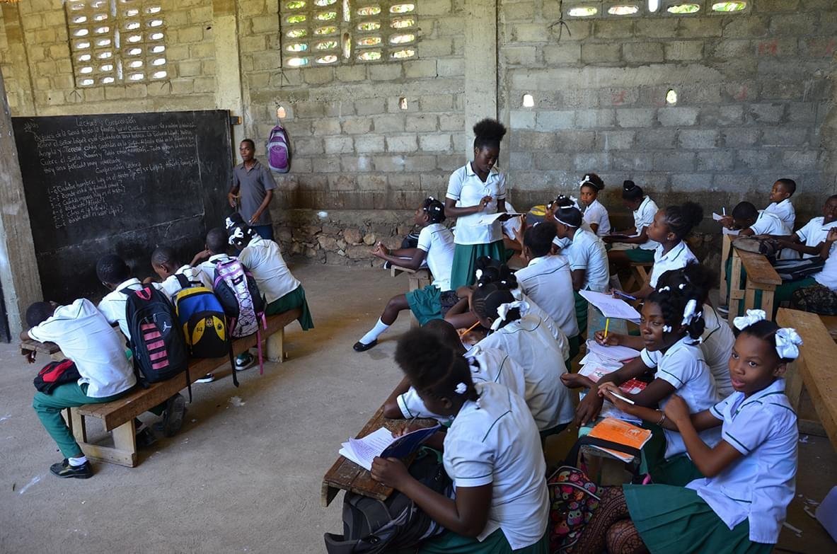 Cypress Meadows Community Church Haiti Students Classroom Clearwater FL.jpg