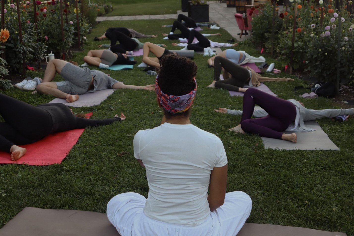 Jasmine DeLeon guiding yoga retreat Toronto