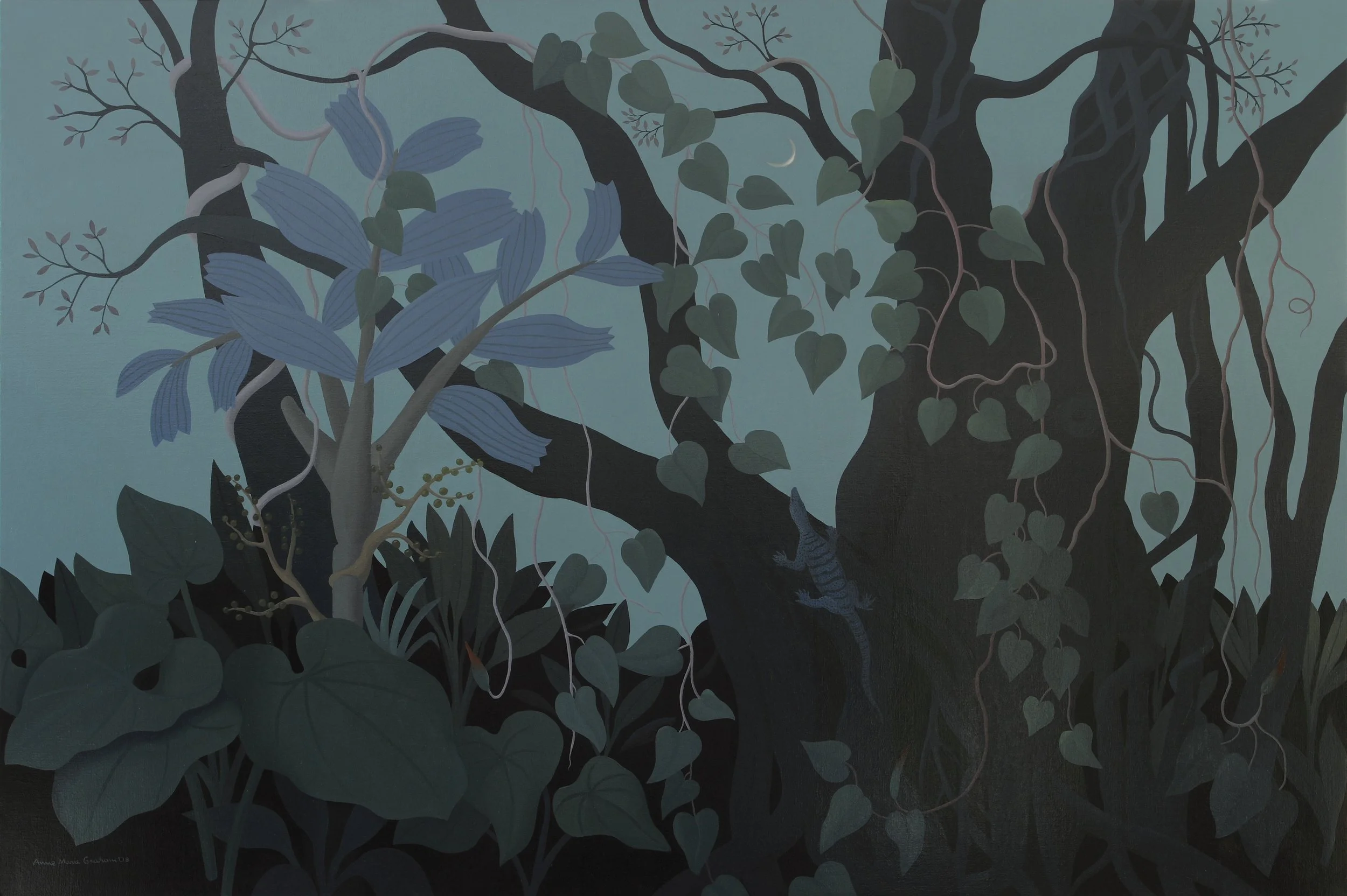  Old tree at dusk  2008 | oil on canvas | app. 100 x 150 cm | Collection: Coppin Centre, Freemasons, Melbourne  