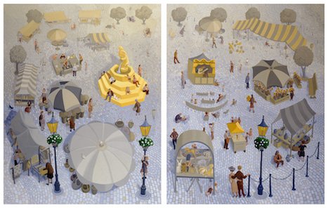  The fountain of the universal housewife  1993| oil on canvas |155.3 × 249.4 cm (overall) | Collection: National Gallery of Victoria, Melbourne  