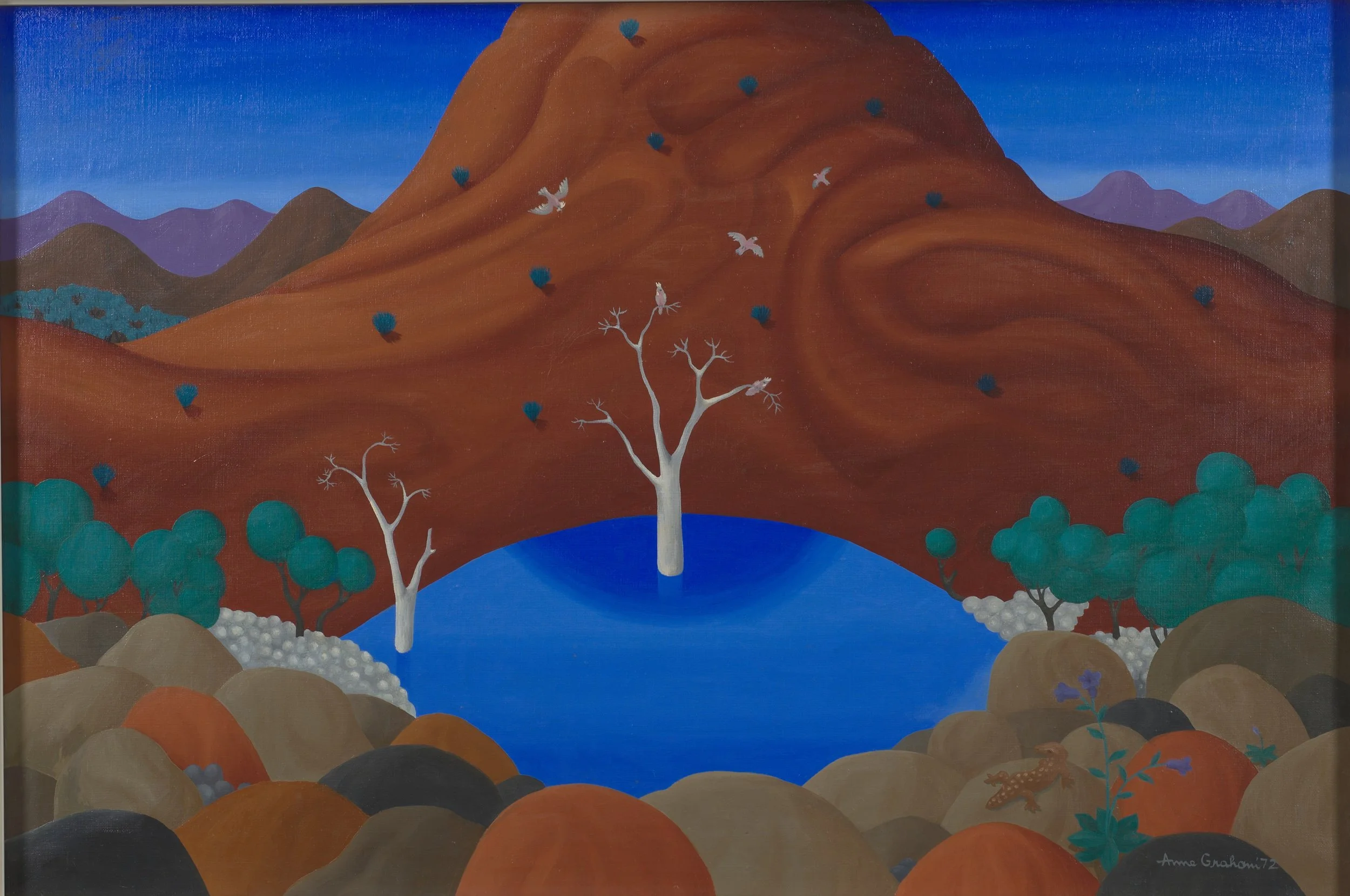   At Flinders Ranges   1972 | oil on canvas | 60 x 90 cm |   c/- Joels auctions  