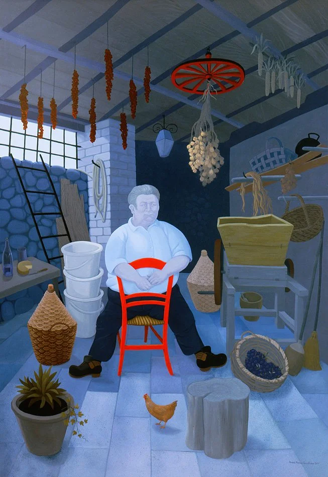  Giovanni's shed  2001 | oil on canvas | 177 x 125 cm | Collection: Art Gallery of South Australia  