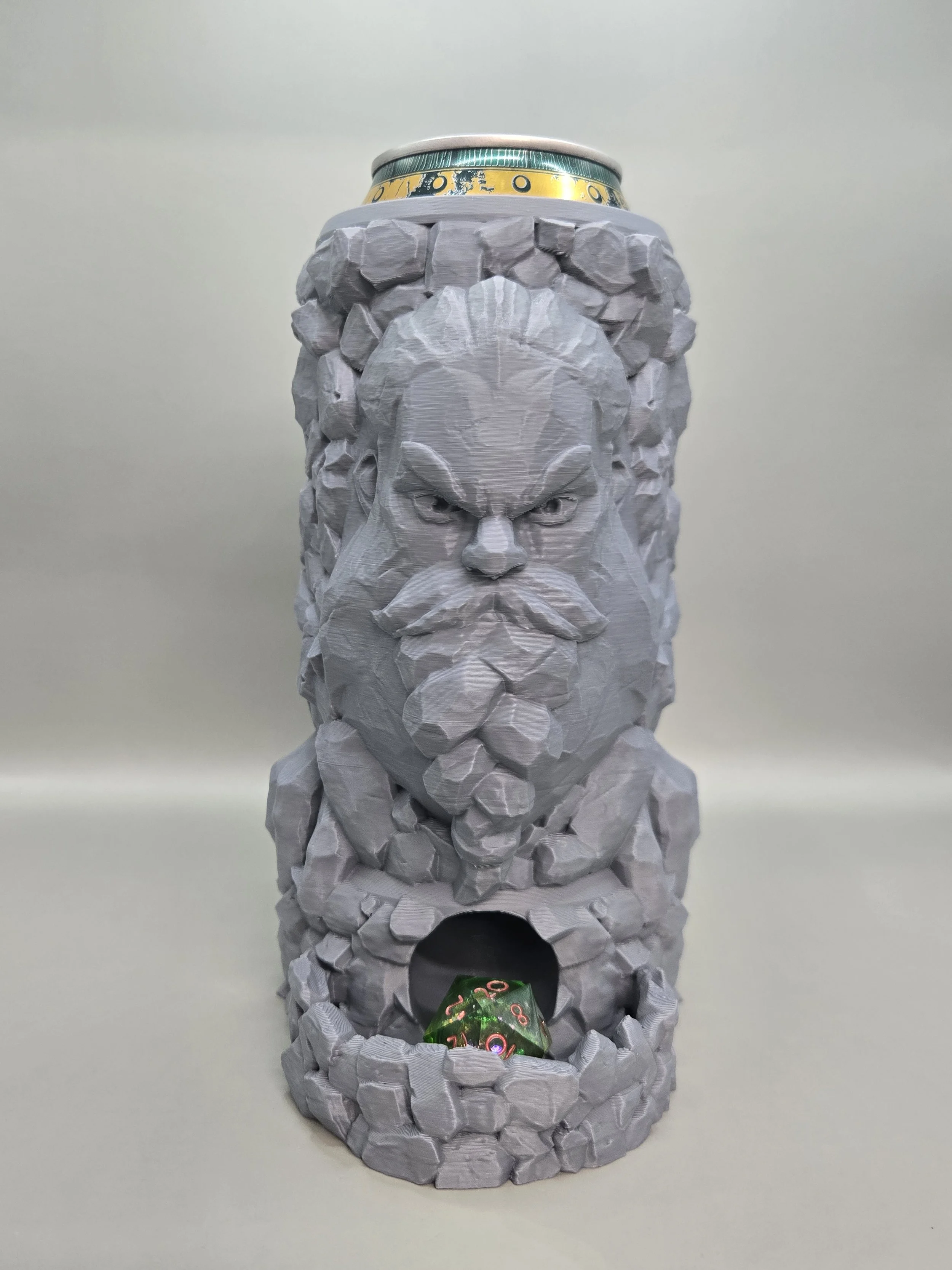 Stone Giant Dice Tower Can Holder