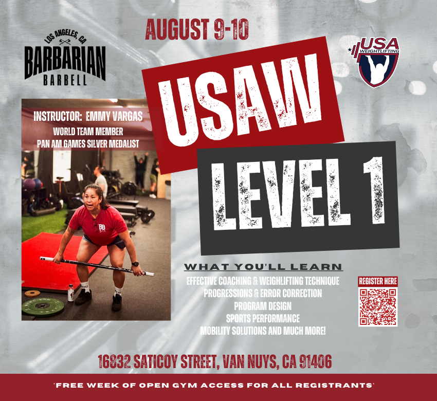 USA Weightlifting’s Level 1 Course