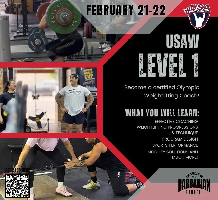 USA Weightlifting’s Level 1 Course 