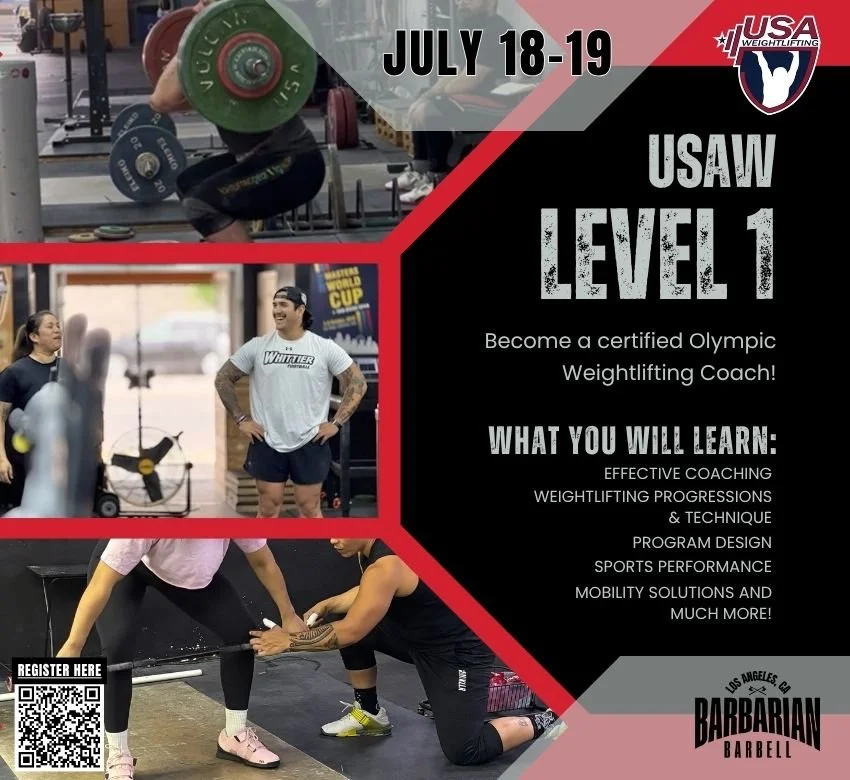 USA Weightlifting’s Level 1 Course 