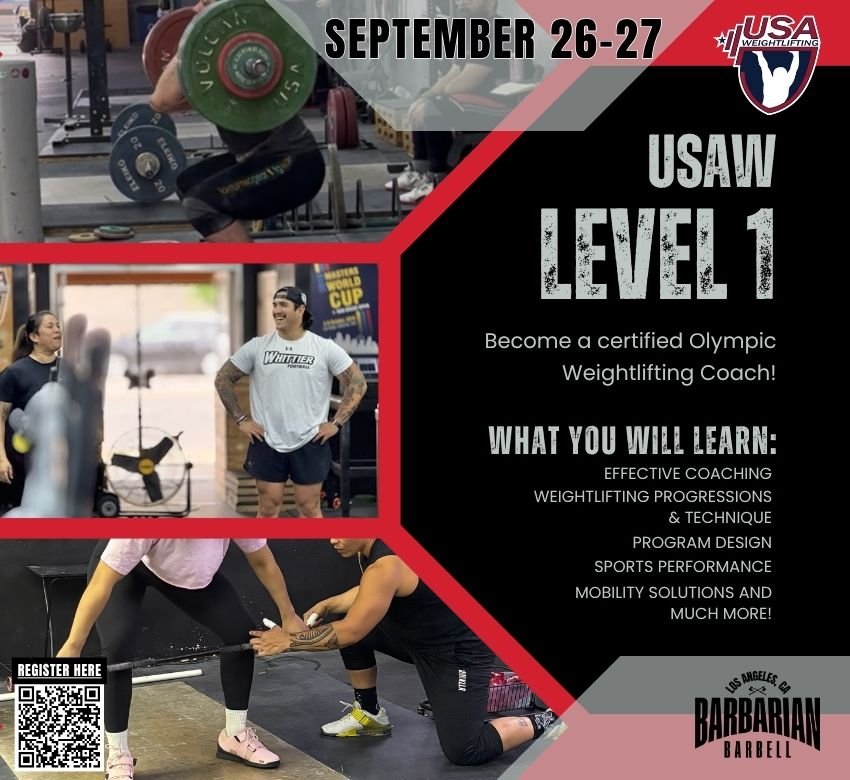 USA Weightlifting’s Level 1 Course