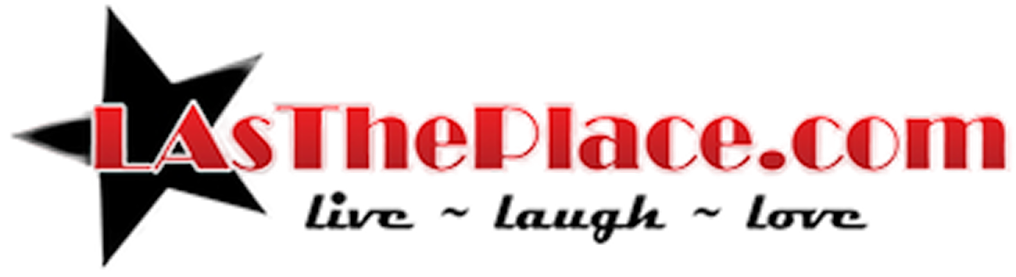 The logo for LastPlace.com featuring a black star with a red outline and text in red and black that says "LastPlace.com" and the tagline "live • laugh • love" in black cursive.